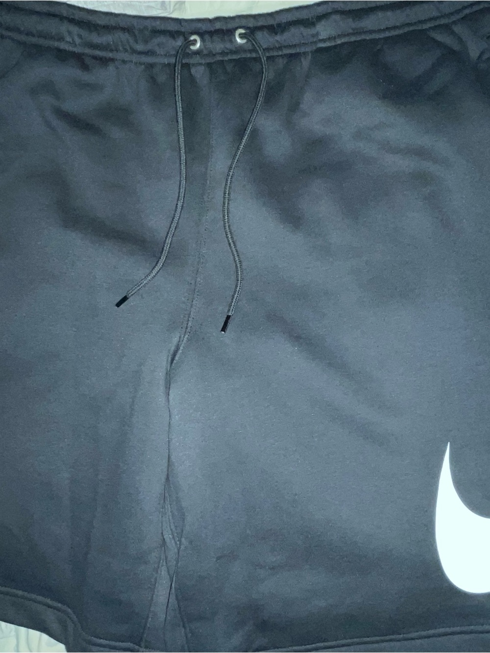 Nike Black Shorts with White Label Swoosh